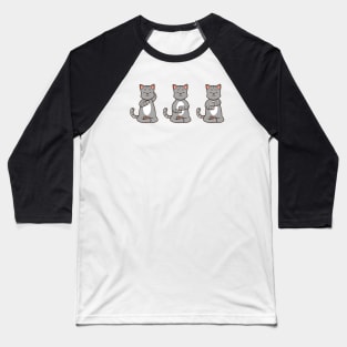 Three cats at reiki Baseball T-Shirt